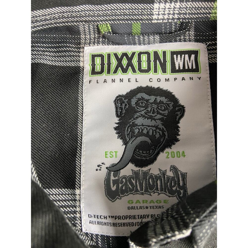 Dixxon X Gas Monkey Garage Flannel Women’s M Snap Grunge Punk Biker - Picture 3 of 15